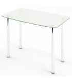 Glass dining table D-05-0 with tempered glass and chrome legs order